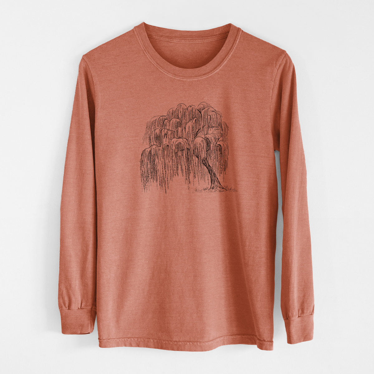 Weeping Willow - Salix babylonica - Unisex Comfort Colors 100% Cotton Long Sleeve