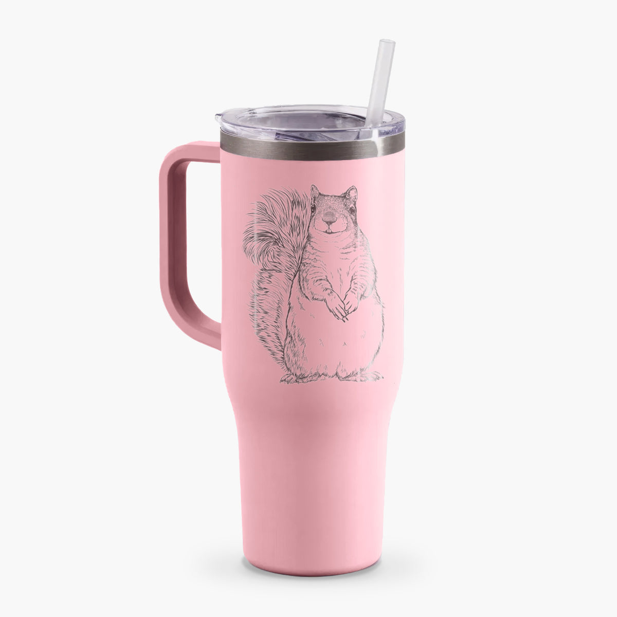 Western Grey Squirrel - Sciurus griseus - 40oz Tumbler with Handle