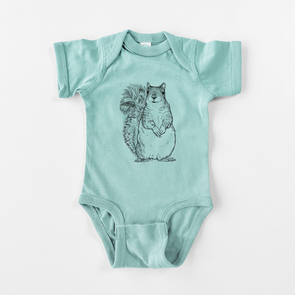 Western Grey Squirrel - Sciurus griseus - Baby Fine Jersey Bodysuit