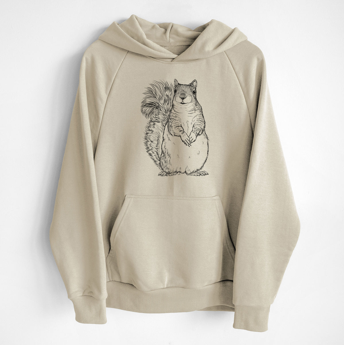 Western Grey Squirrel - Sciurus griseus - UltraLuxe Heavyweight French Terry Hoodie