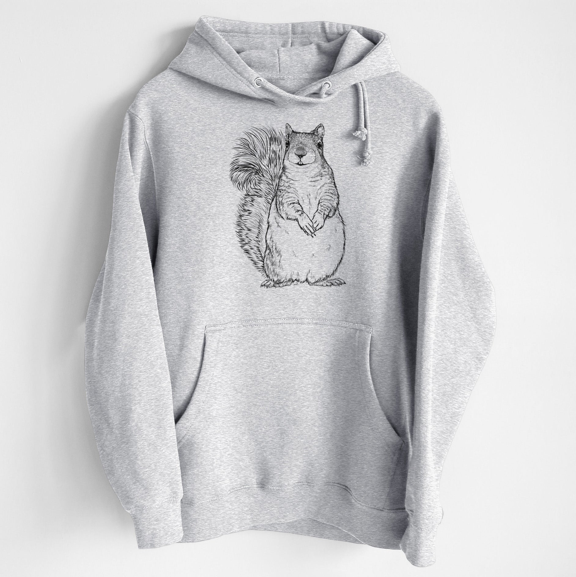 Western Grey Squirrel - Sciurus griseus - Heavyweight Fleece Hoodie