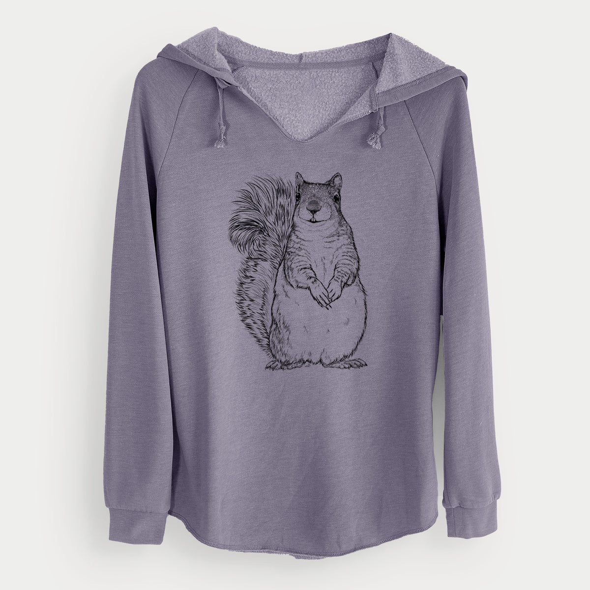 Western Grey Squirrel - Sciurus griseus - Cali Wave Hooded Sweatshirt