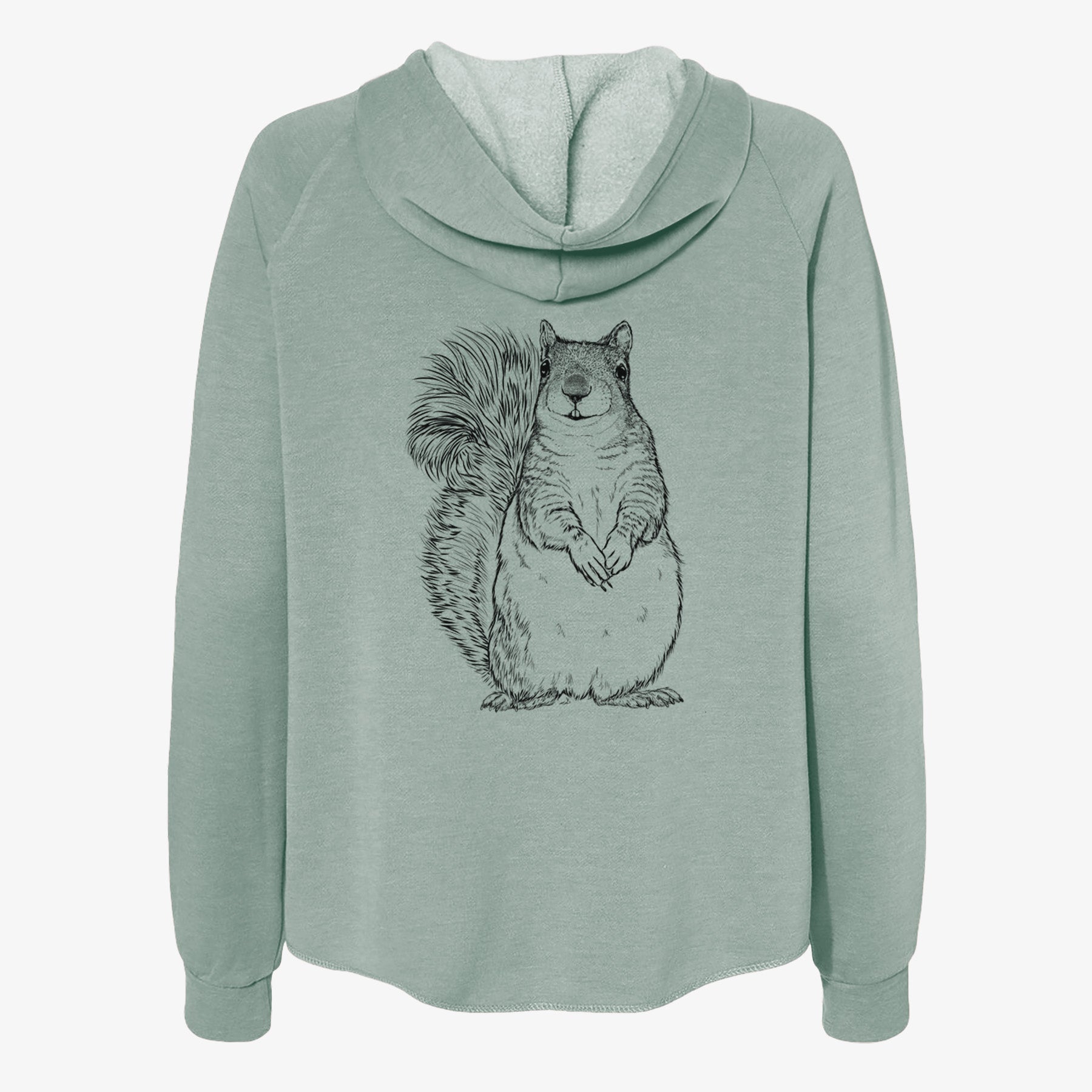 Western Grey Squirrel - Sciurus griseus - Women's Cali Wave Zip-Up Sweatshirt