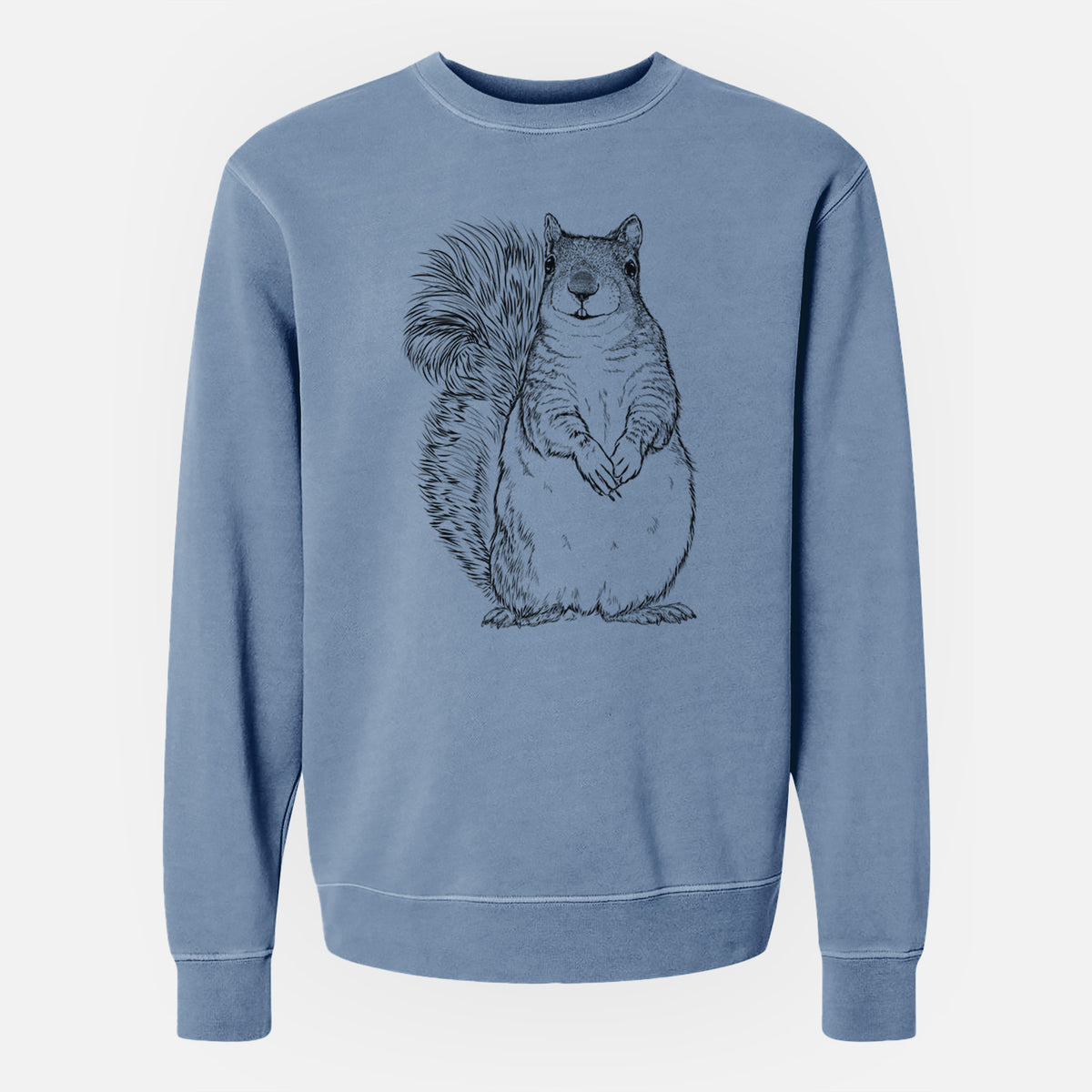 Western Grey Squirrel - Sciurus griseus - Unisex Pigment Dyed Crew Sweatshirt