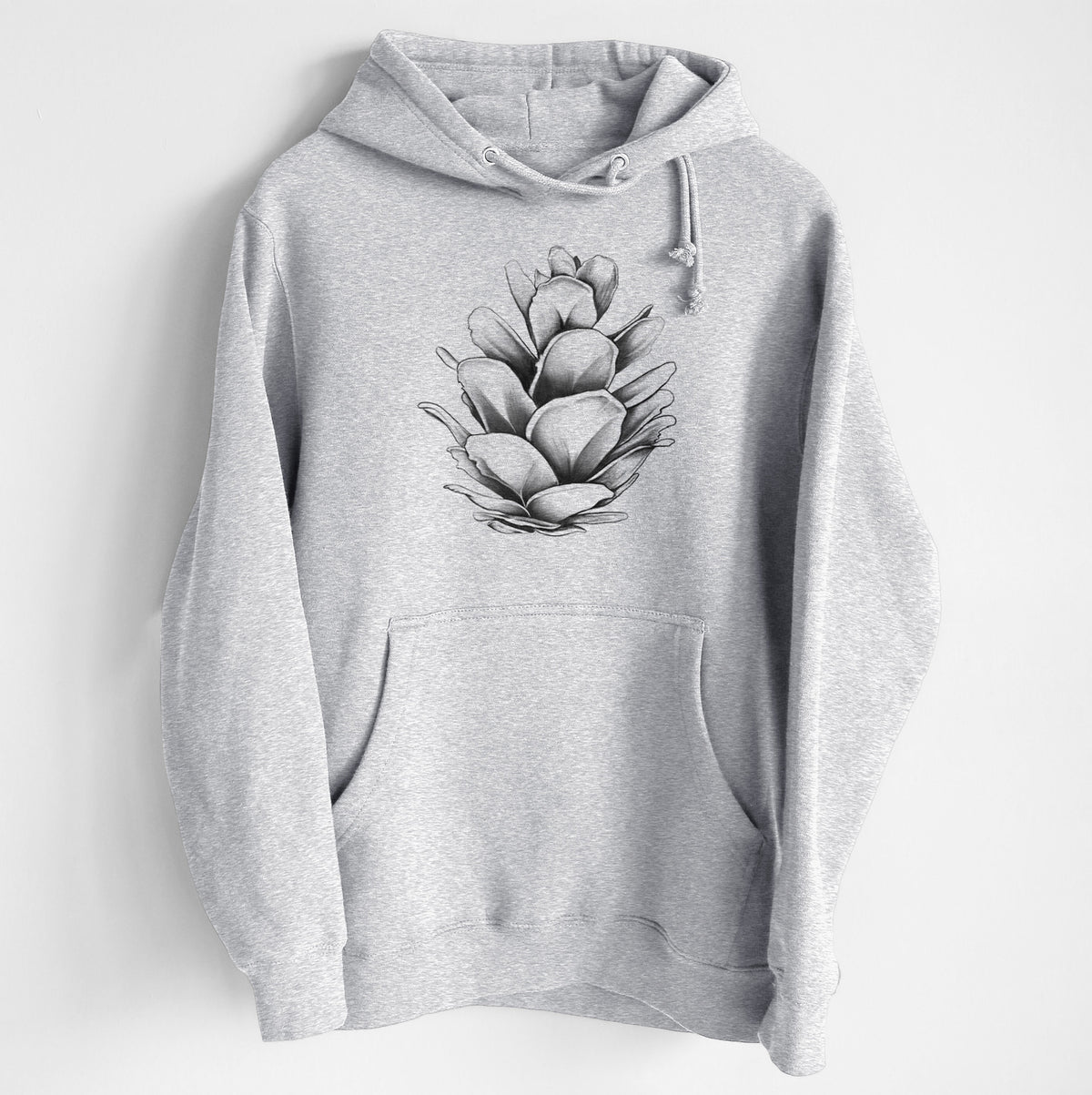 Tsuga heterophylla - Western Hemlock Pine Cone - Heavyweight Fleece Hoodie