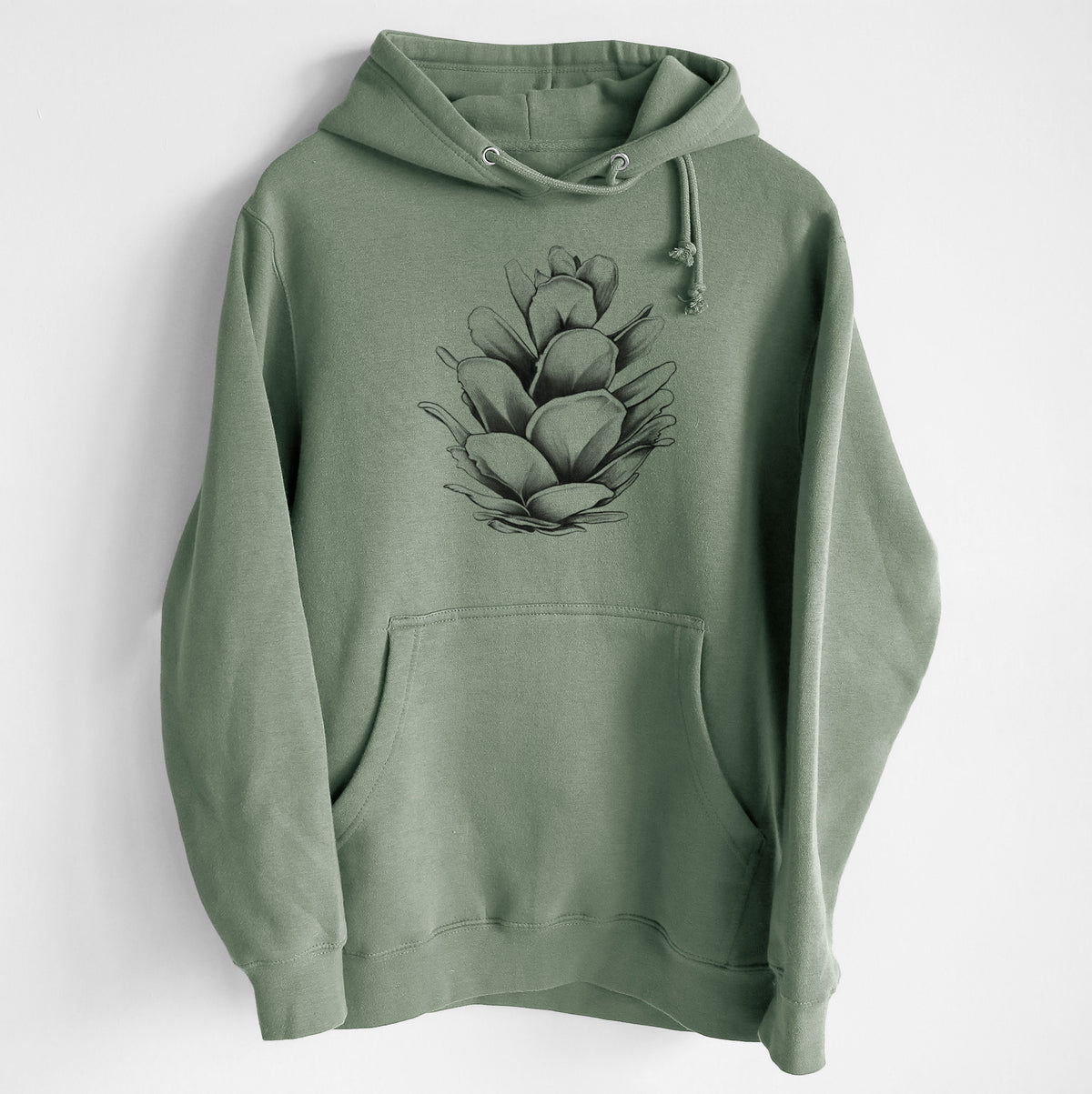 Tsuga heterophylla - Western Hemlock Pine Cone - Heavyweight Fleece Hoodie