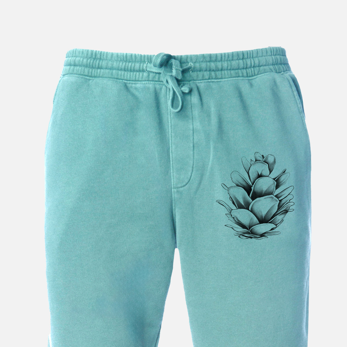 Tsuga heterophylla - Western Hemlock Pine Cone - Unisex Pigment Dyed Sweatpants