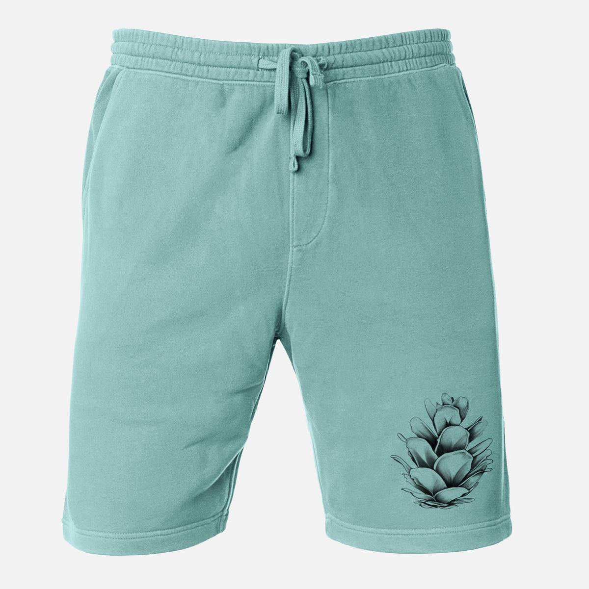Tsuga heterophylla - Western Hemlock Pine Cone - Unisex Pigment Dyed Shorts