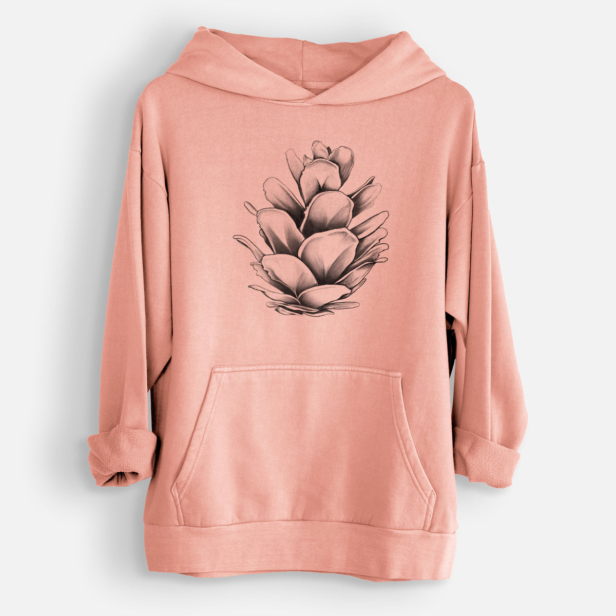 Tsuga heterophylla - Western Hemlock Pine Cone  - Urban Heavyweight Hoodie