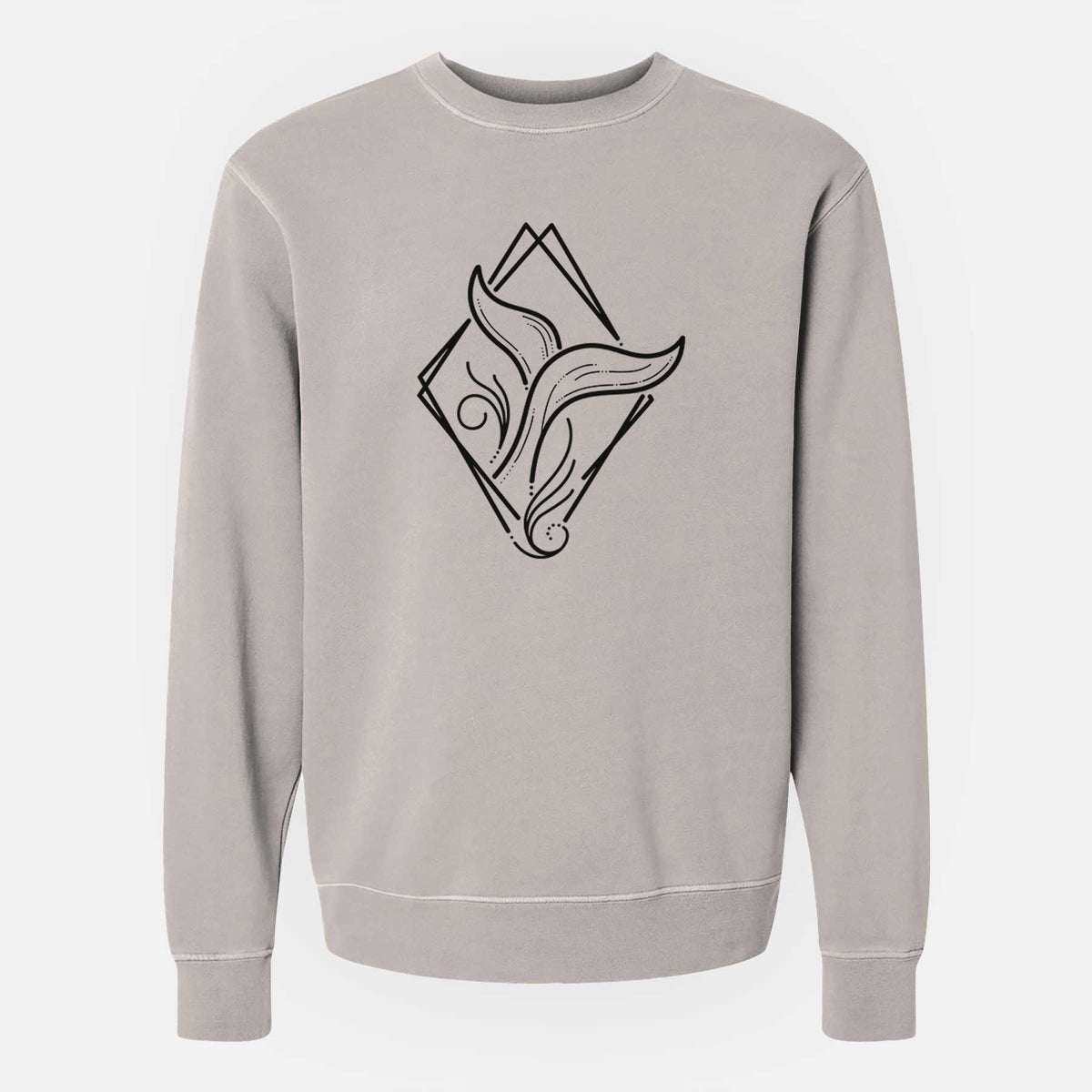 Whale Diamond - Unisex Pigment Dyed Crew Sweatshirt