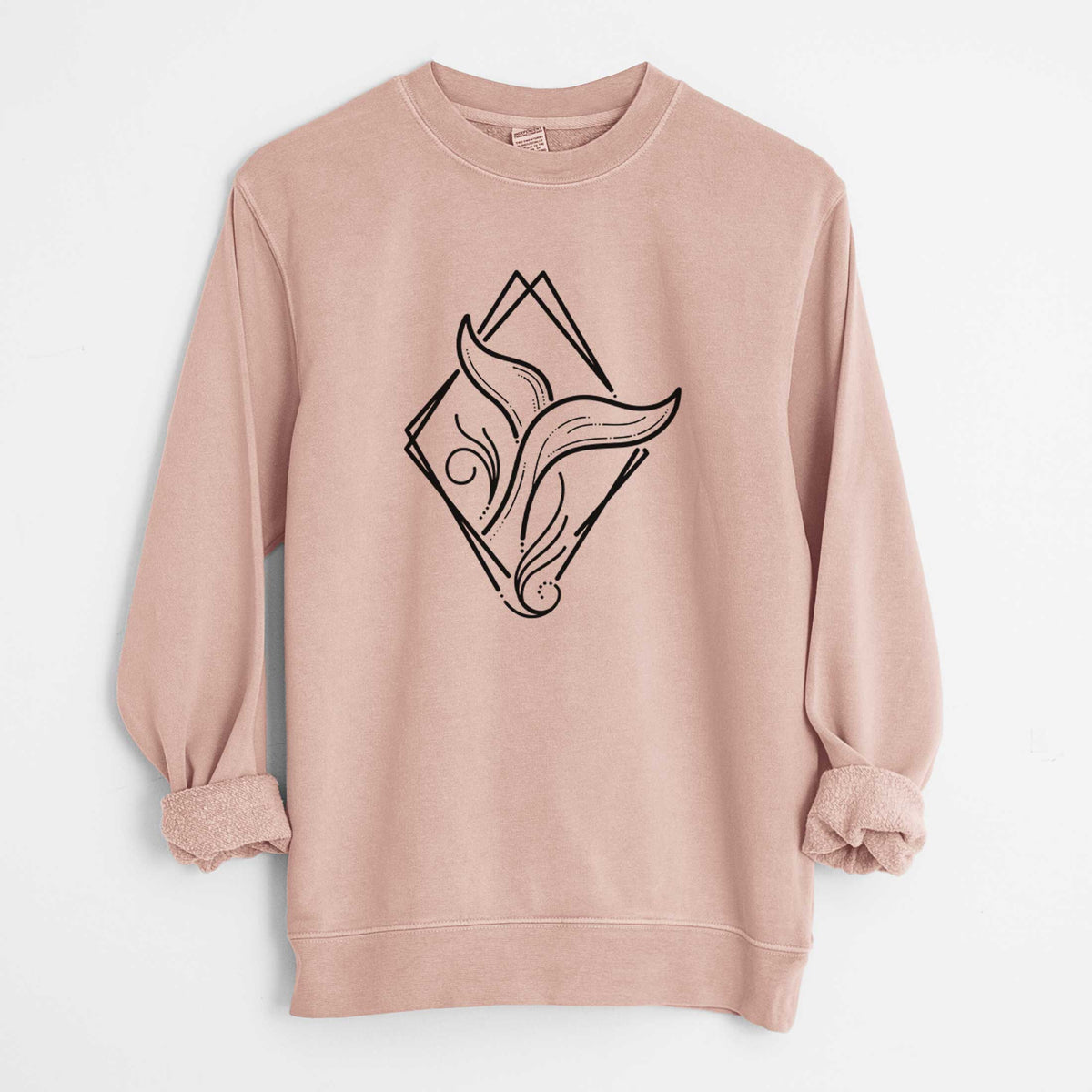 Whale Diamond - Unisex Pigment Dyed Crew Sweatshirt