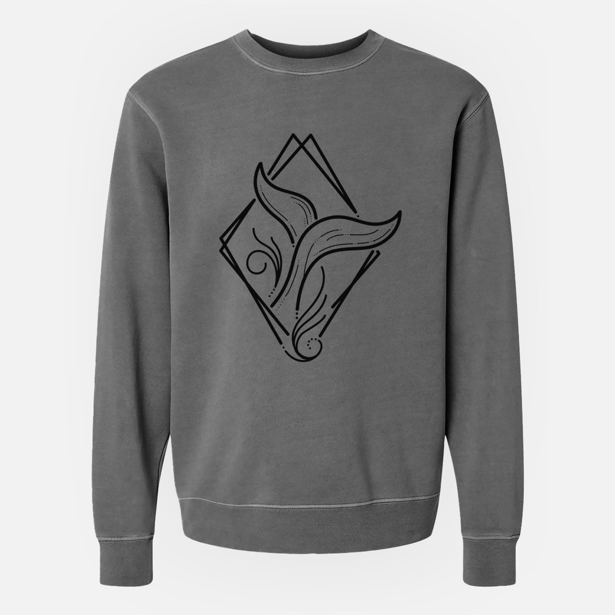 Whale Diamond - Unisex Pigment Dyed Crew Sweatshirt