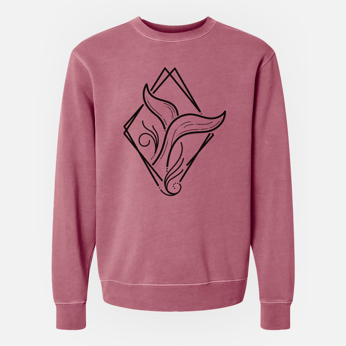 Whale Diamond - Unisex Pigment Dyed Crew Sweatshirt