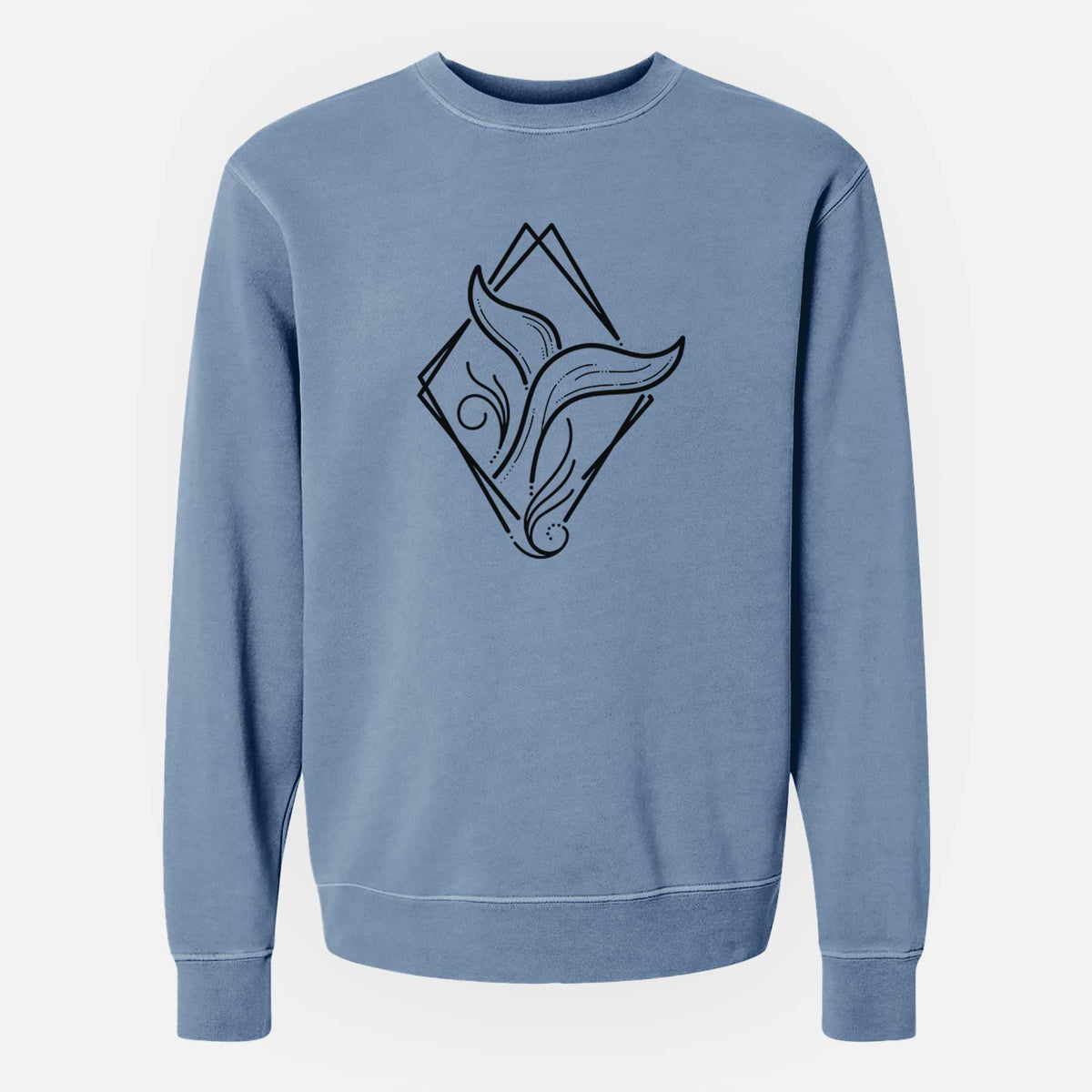 Whale Diamond - Unisex Pigment Dyed Crew Sweatshirt