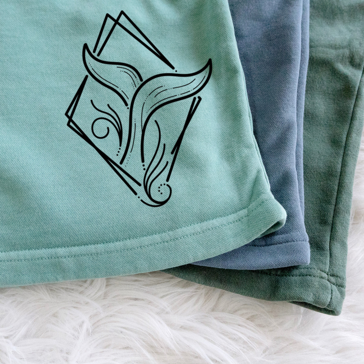 Whale Diamond - Unisex Pigment Dyed Shorts