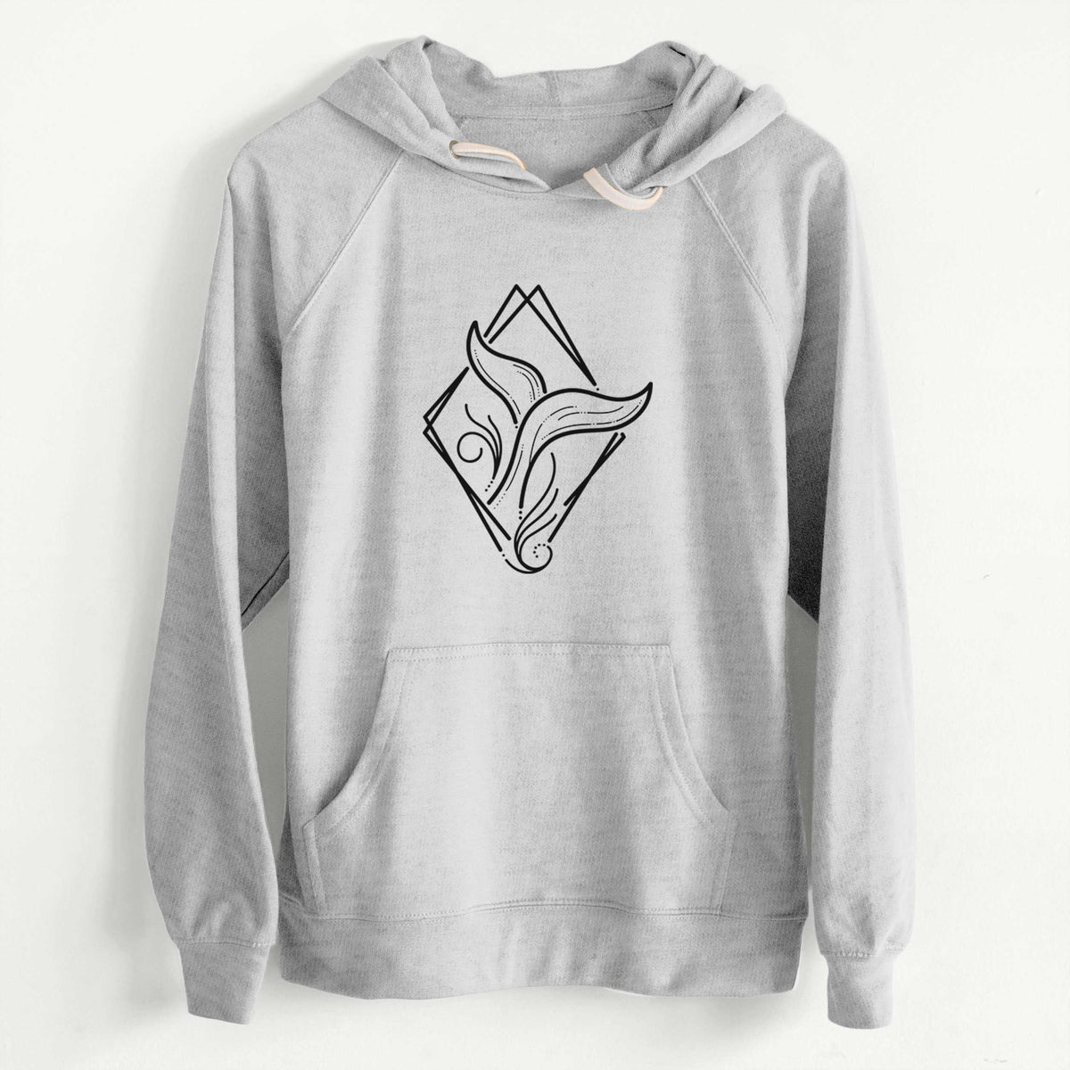 CLEARANCE - Whale Diamond  - Unisex Slim Fit Loopback Terry Hoodie