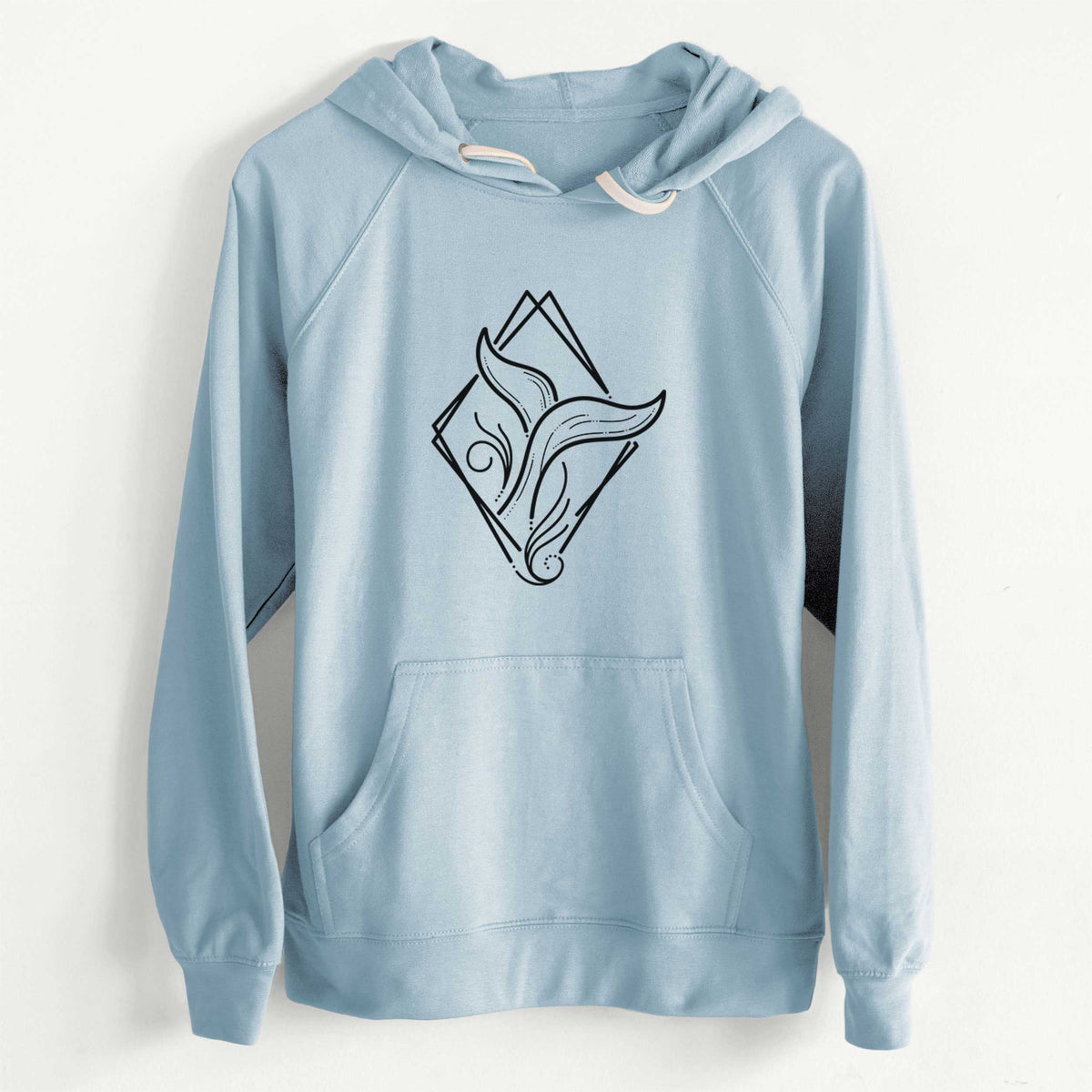 CLEARANCE - Whale Diamond  - Unisex Slim Fit Loopback Terry Hoodie