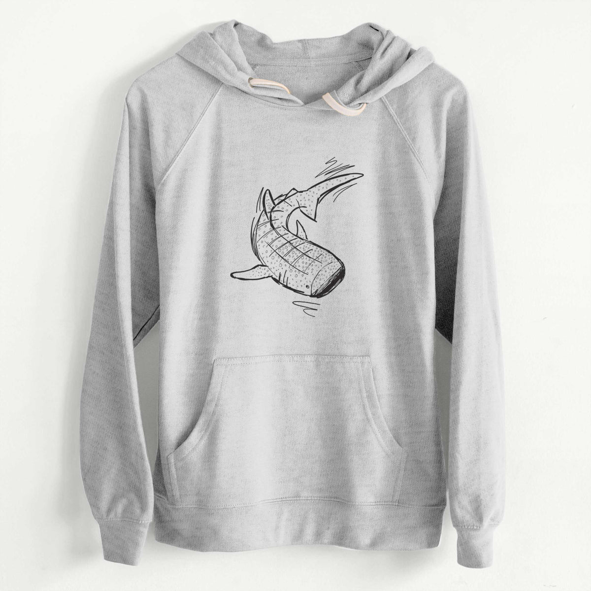 CLEARANCE - Whale Shark  - Unisex Slim Fit Loopback Terry Hoodie