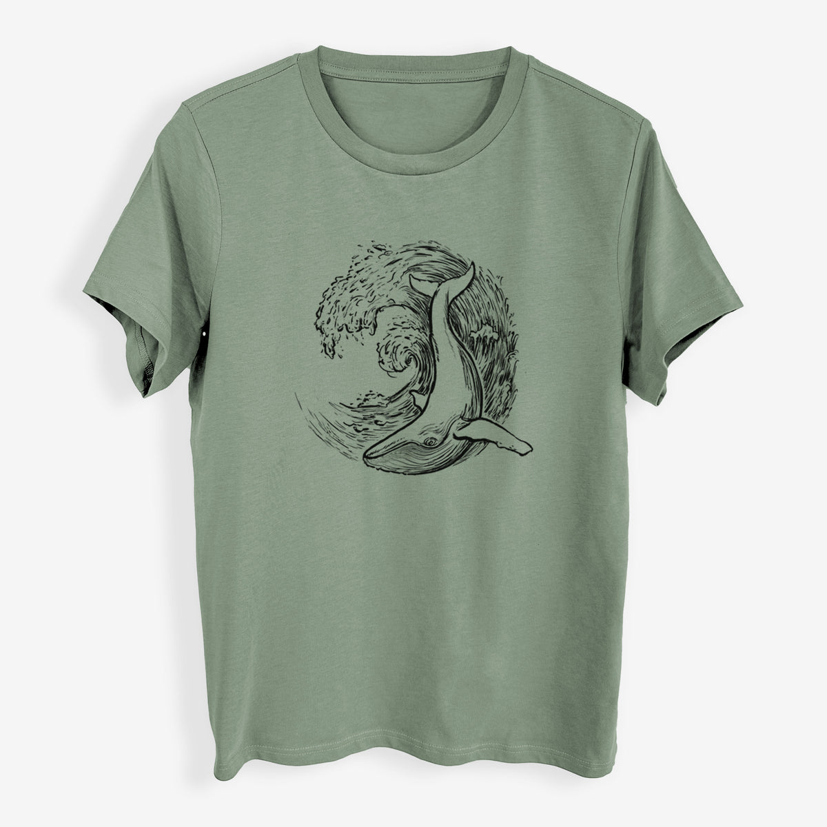 Whale Wave - Womens Everyday Maple Tee