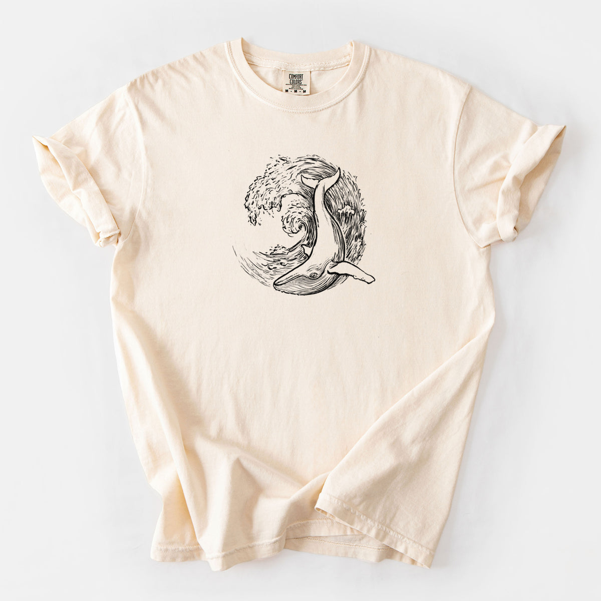 Whale Wave - Unisex Comfort Colors Garment-Dyed Heavyweight T-shirt