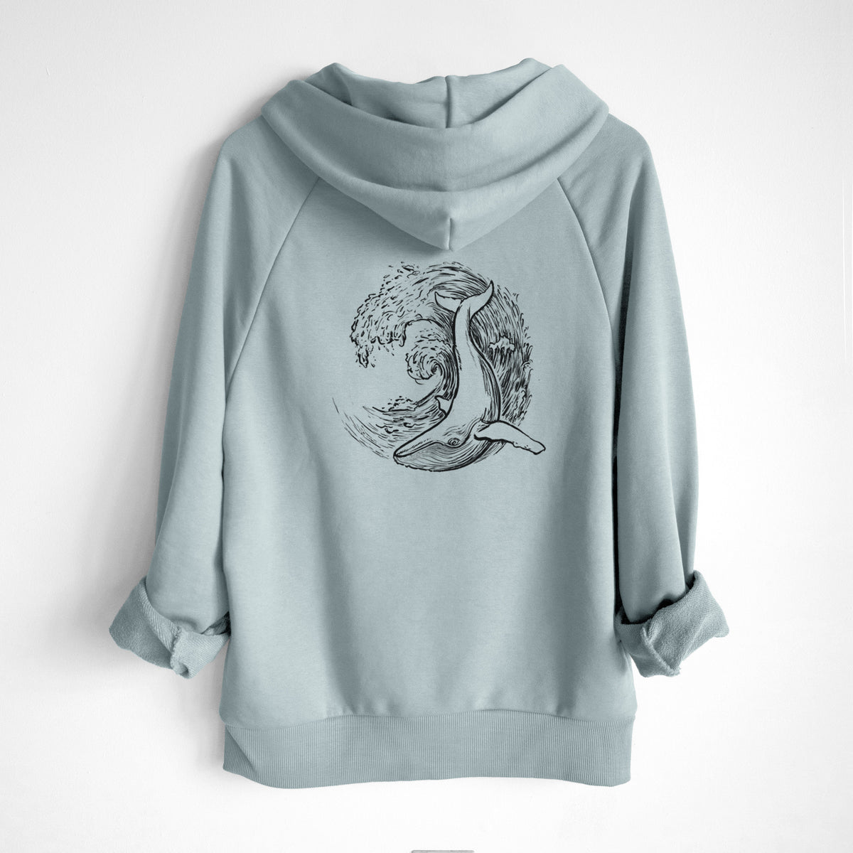 Whale Wave - UltraLuxe Heavyweight French Terry Hoodie