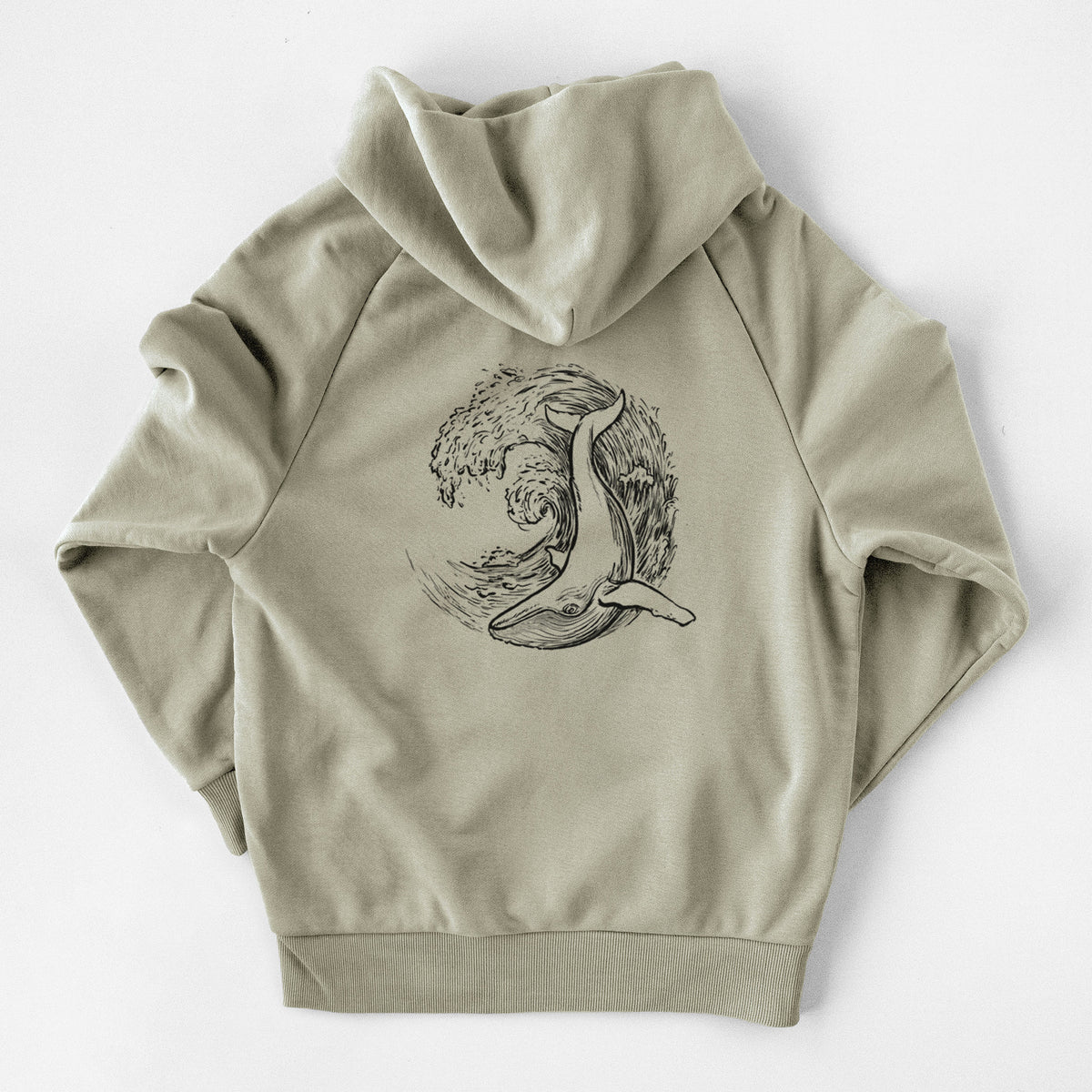 Whale Wave - UltraLuxe Heavyweight French Terry Hoodie
