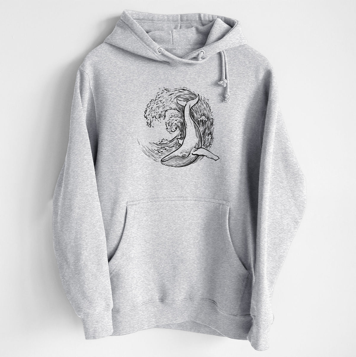 Whale Wave - Heavyweight Fleece Hoodie