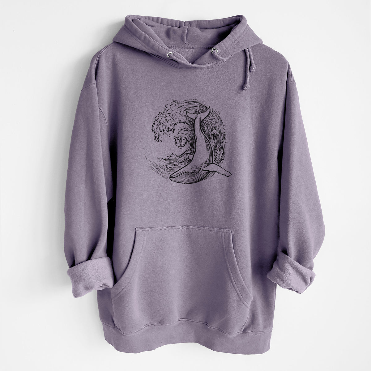 Whale Wave - Heavyweight Fleece Hoodie