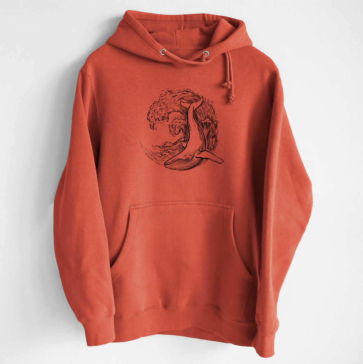 Whale Wave - Heavyweight Fleece Hoodie