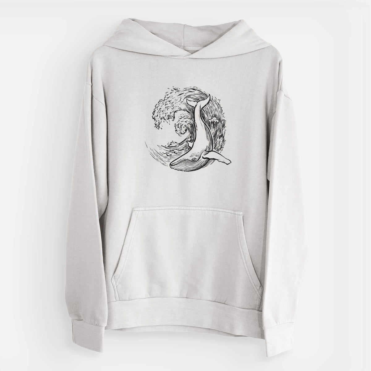 Whale Wave  - Urban Heavyweight Hoodie