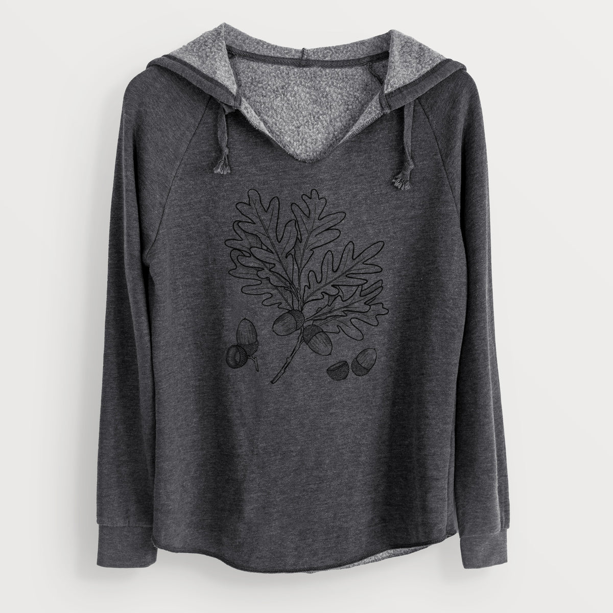 White Oak Branch with Acorns - Quercus alba - Cali Wave Hooded Sweatshirt