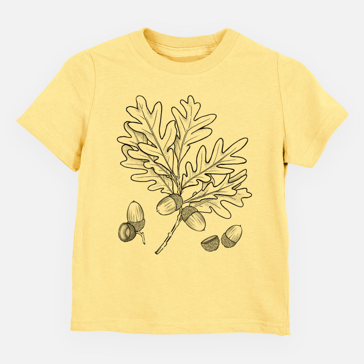 White Oak Branch with Acorns - Quercus alba - Toddler/Youth Shirt