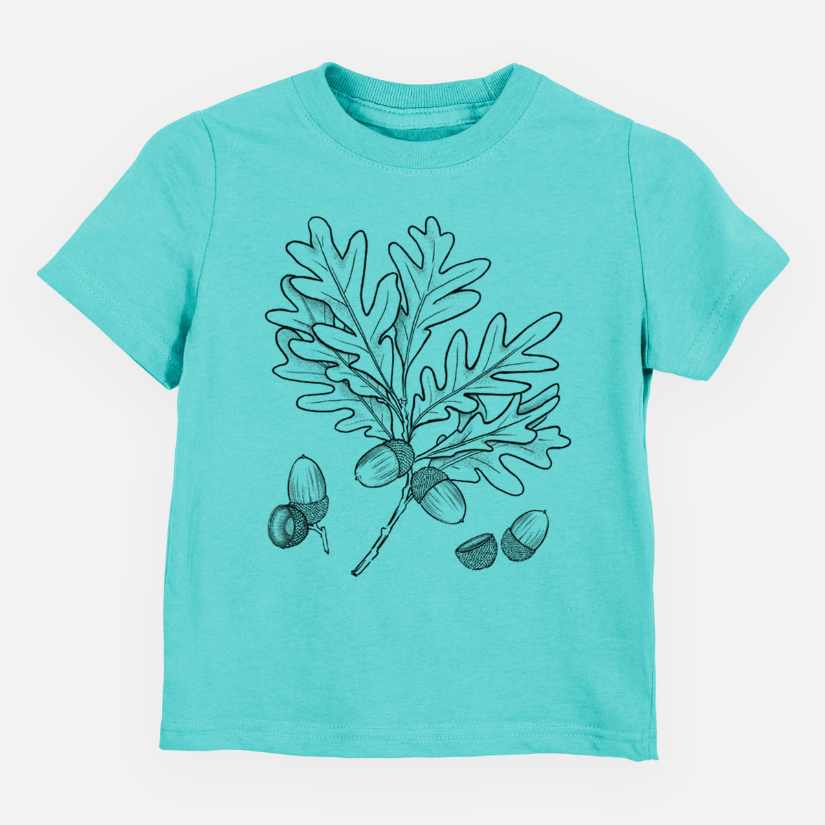 White Oak Branch with Acorns - Quercus alba - Toddler/Youth Shirt