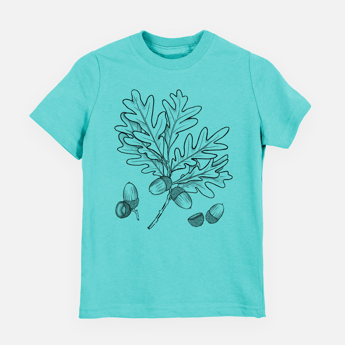 White Oak Branch with Acorns - Quercus alba - Toddler/Youth Shirt