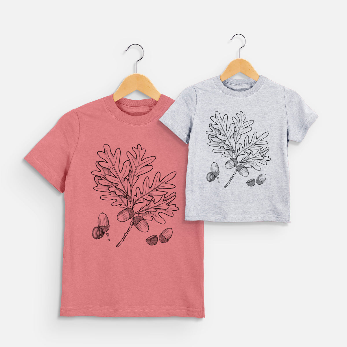 White Oak Branch with Acorns - Quercus alba - Toddler/Youth Shirt