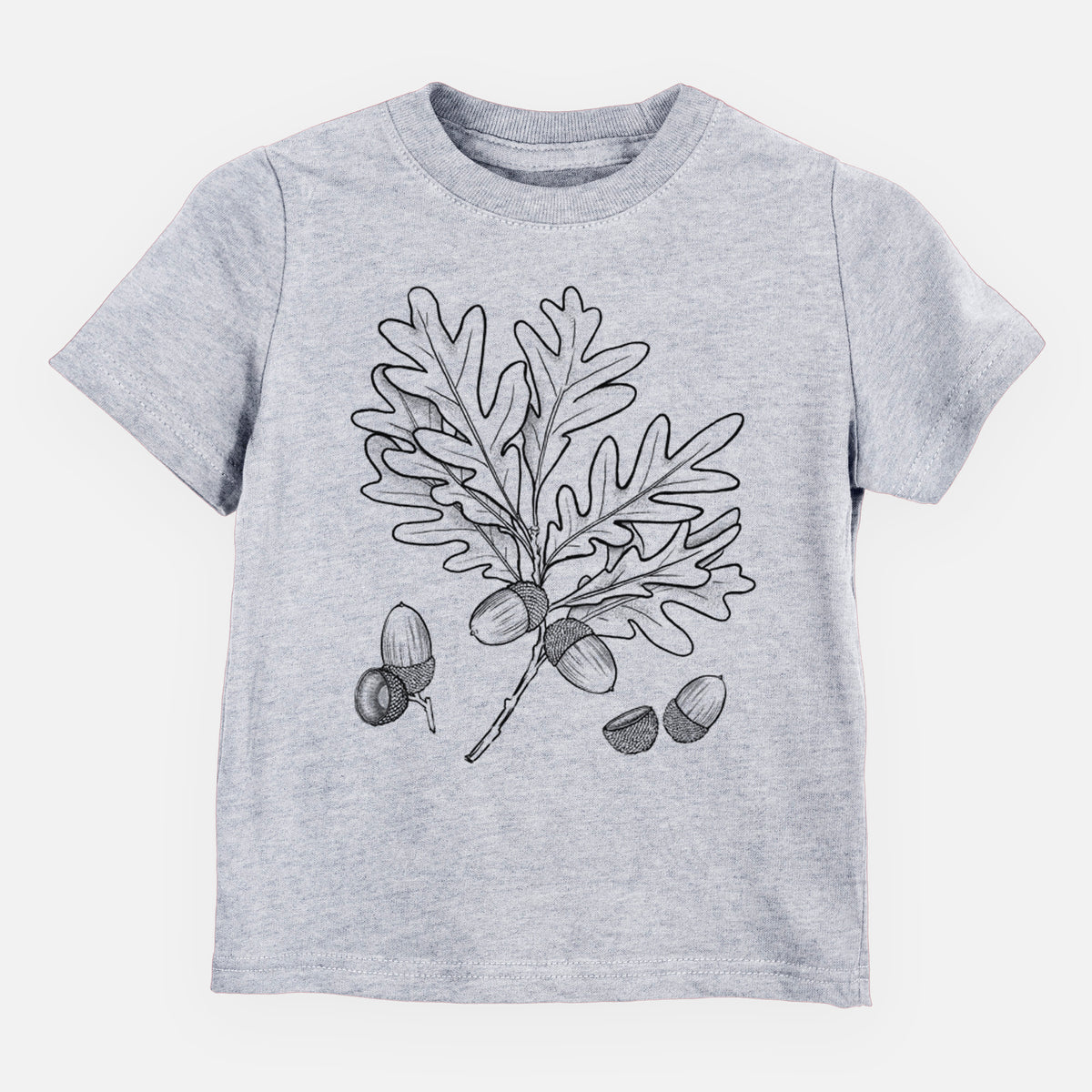 White Oak Branch with Acorns - Quercus alba - Toddler/Youth Shirt