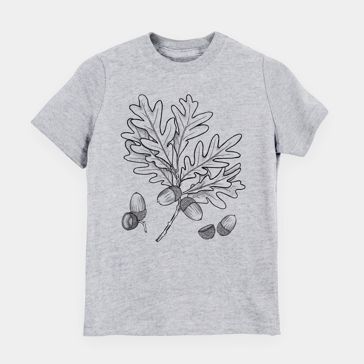White Oak Branch with Acorns - Quercus alba - Toddler/Youth Shirt