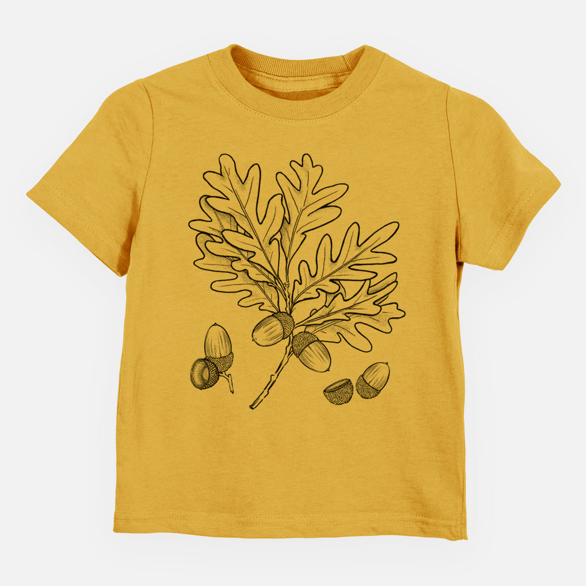 White Oak Branch with Acorns - Quercus alba - Toddler/Youth Shirt