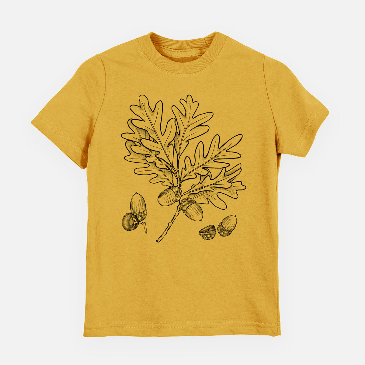 White Oak Branch with Acorns - Quercus alba - Toddler/Youth Shirt