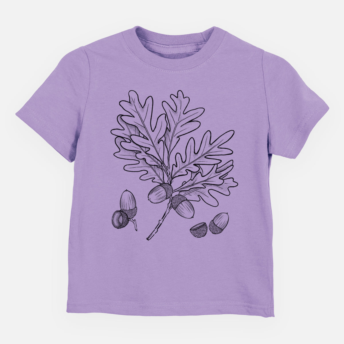 White Oak Branch with Acorns - Quercus alba - Toddler/Youth Shirt