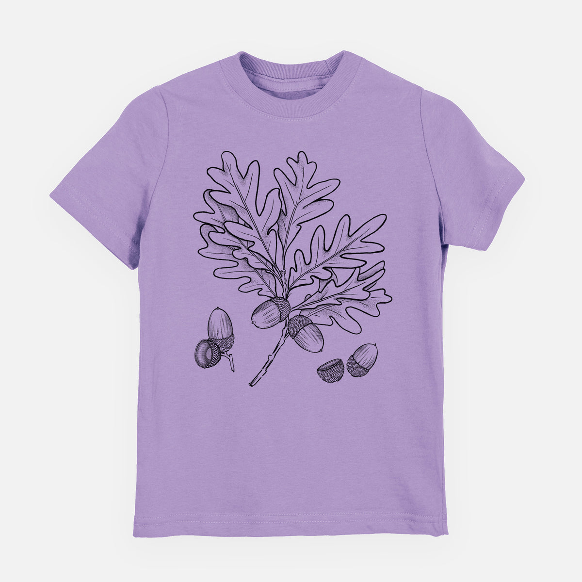 White Oak Branch with Acorns - Quercus alba - Toddler/Youth Shirt