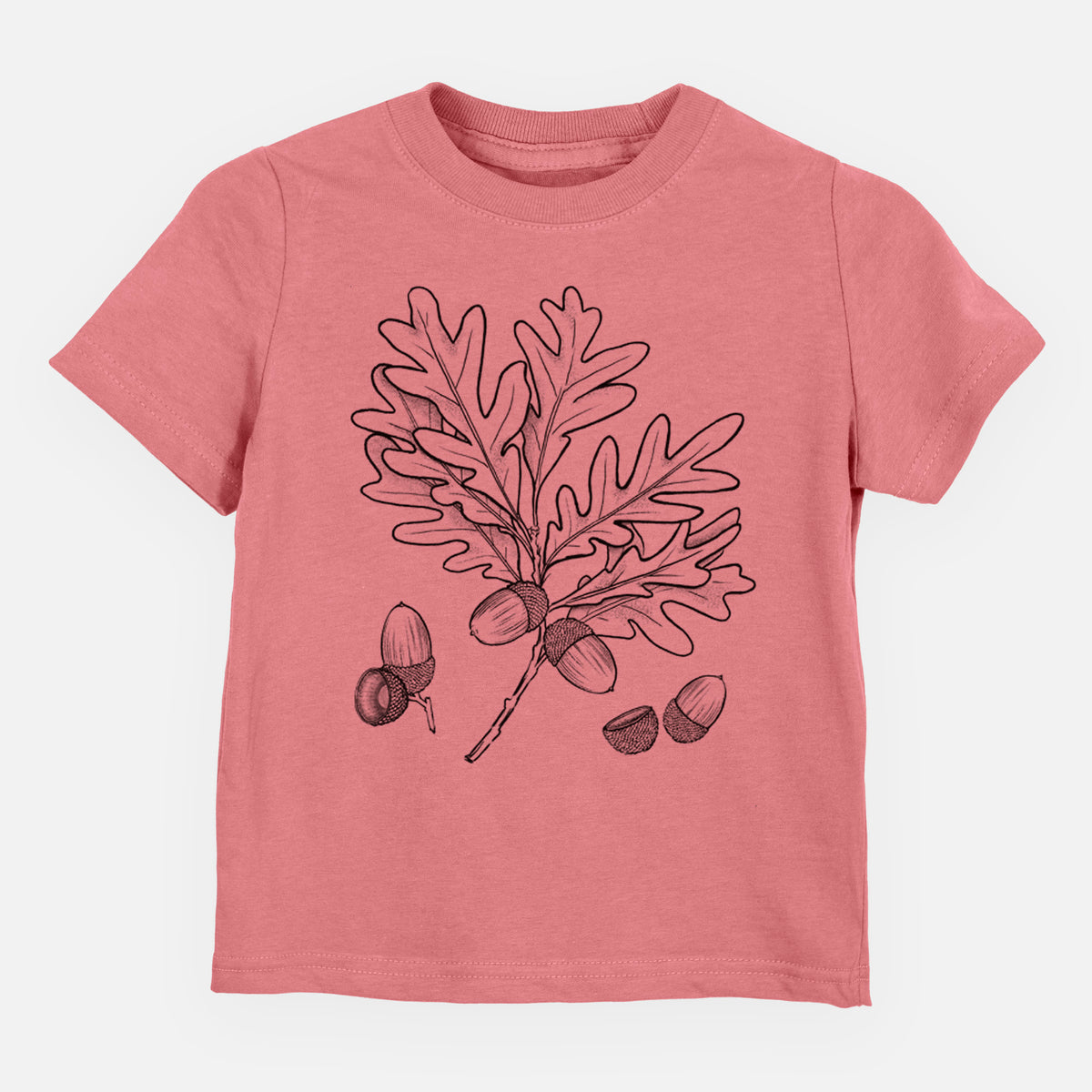 White Oak Branch with Acorns - Quercus alba - Toddler/Youth Shirt