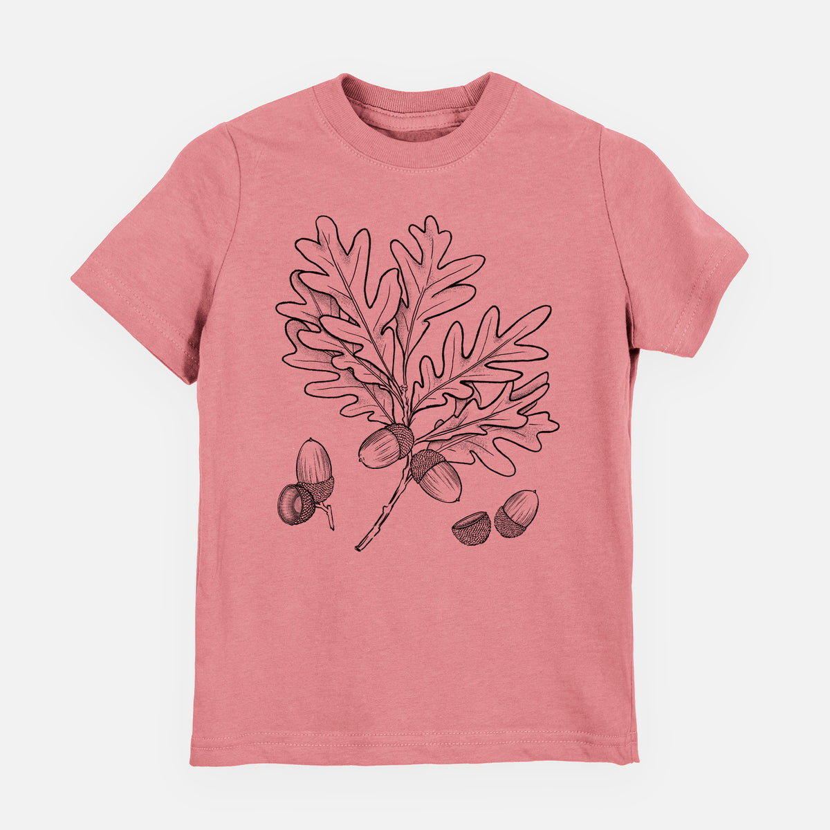 White Oak Branch with Acorns - Quercus alba - Toddler/Youth Shirt