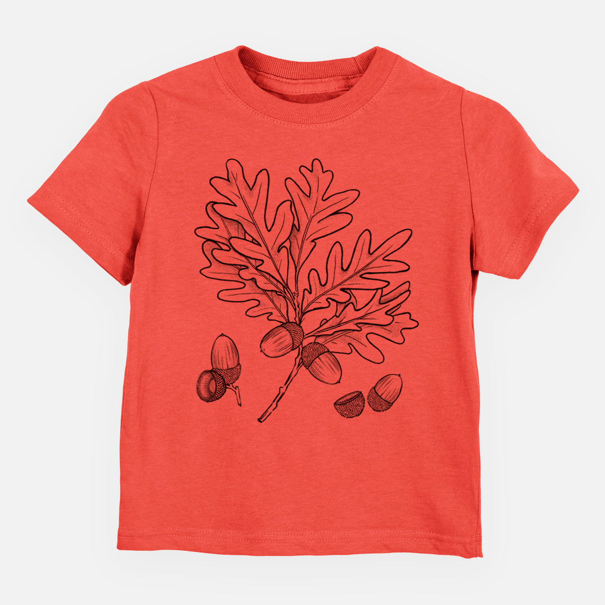 White Oak Branch with Acorns - Quercus alba - Toddler/Youth Shirt