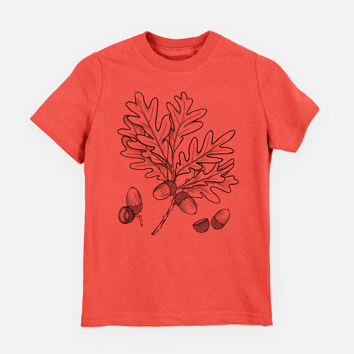White Oak Branch with Acorns - Quercus alba - Toddler/Youth Shirt