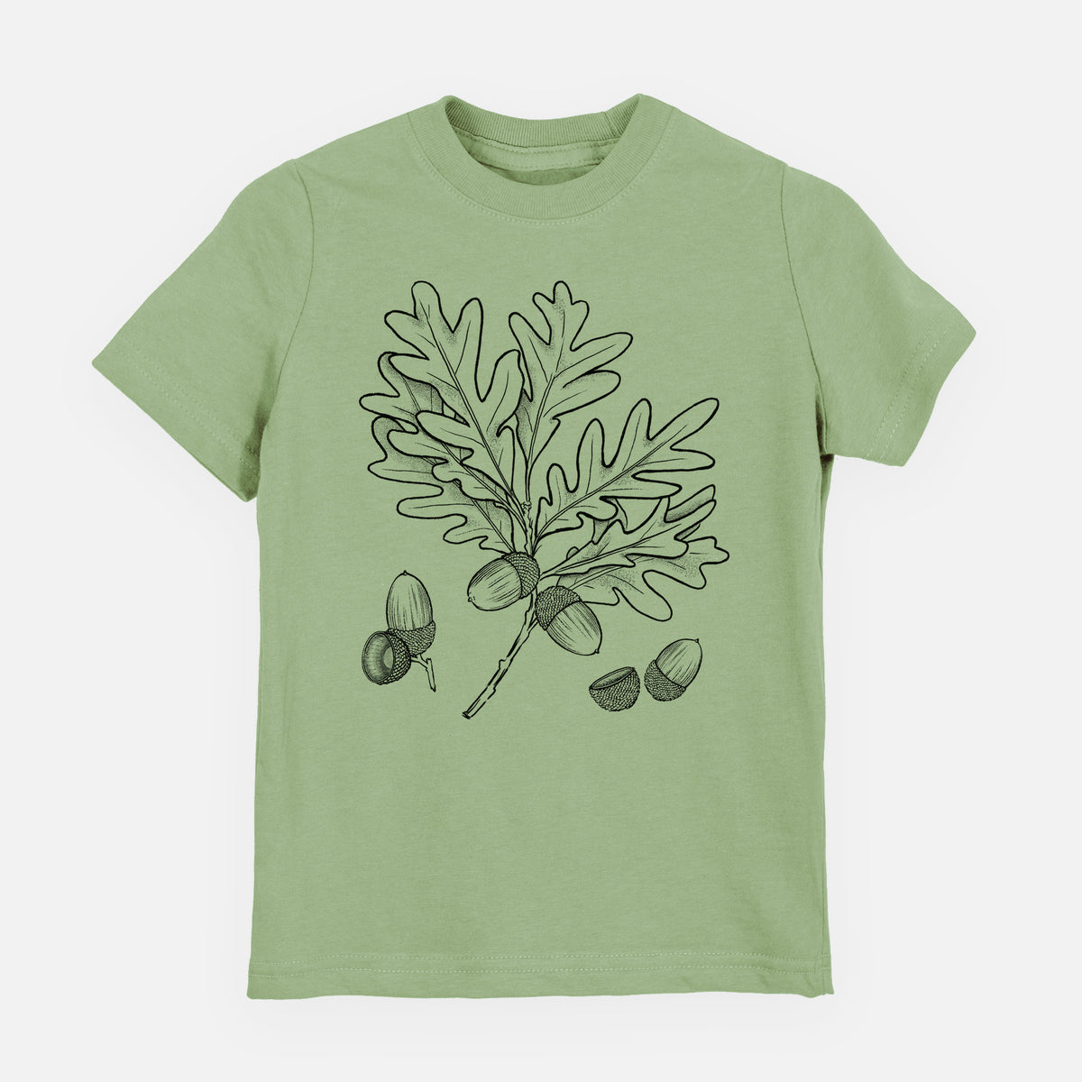 White Oak Branch with Acorns - Quercus alba - Toddler/Youth Shirt