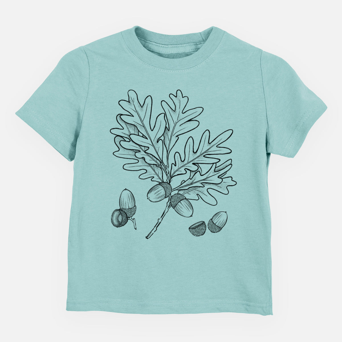 White Oak Branch with Acorns - Quercus alba - Toddler/Youth Shirt