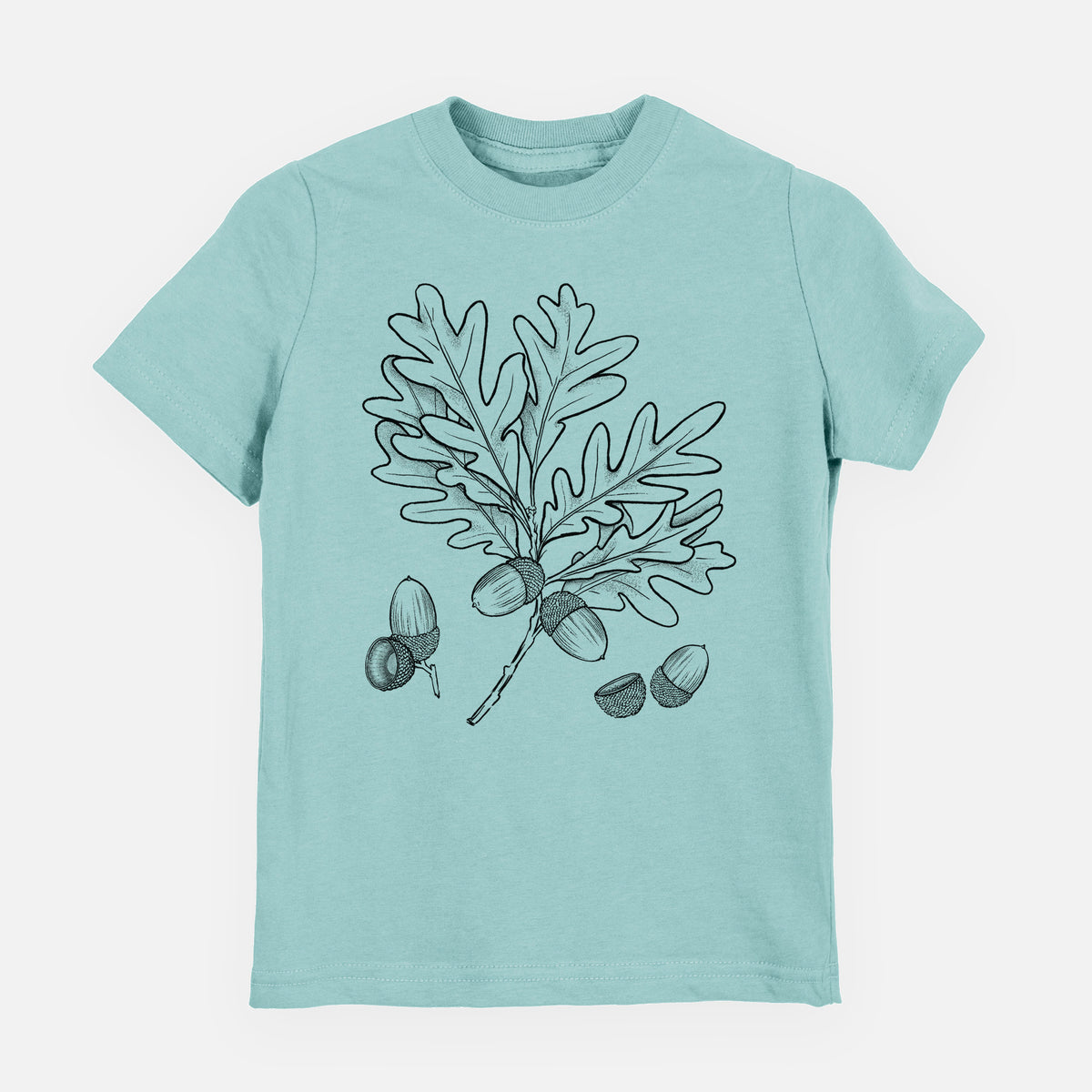 White Oak Branch with Acorns - Quercus alba - Toddler/Youth Shirt