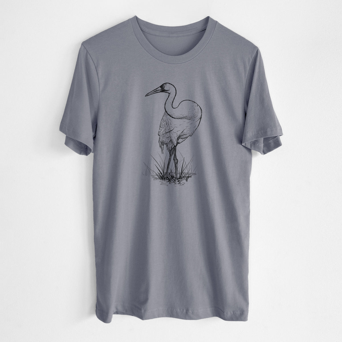 Whooping Crane - Grus americana - Lightweight 100% Cotton Unisex Crewneck