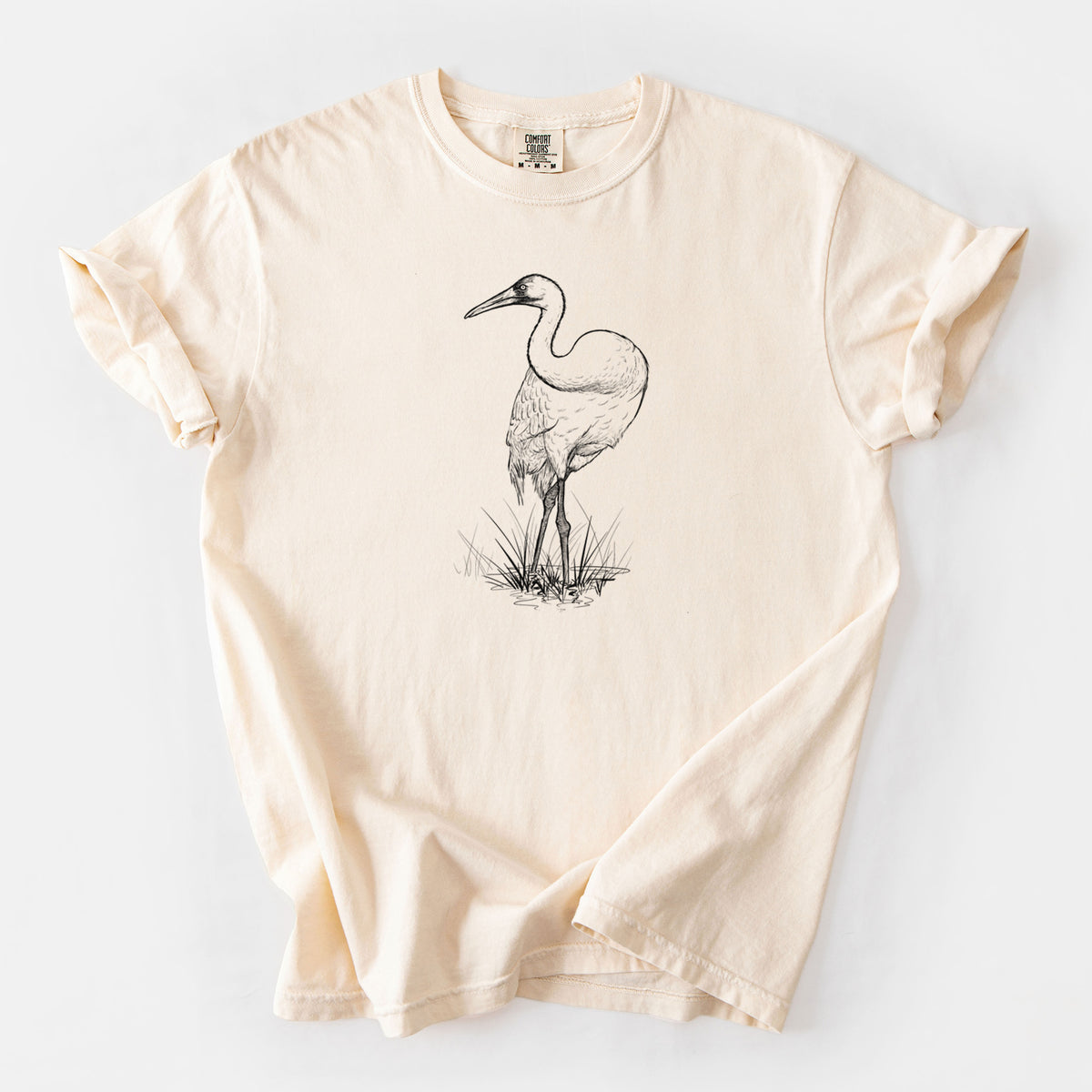 Whooping Crane - Grus americana - Unisex Comfort Colors Garment-Dyed Heavyweight T-shirt